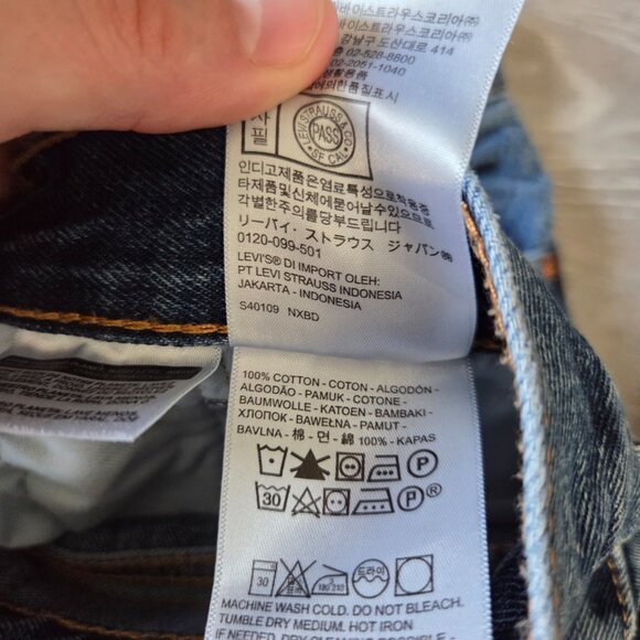 Men’s Levi’s 550 Relaxed Fit Jeans Medium Blue 32x36 – 100% Cotton, Tapered Leg - Picture 5 of 8